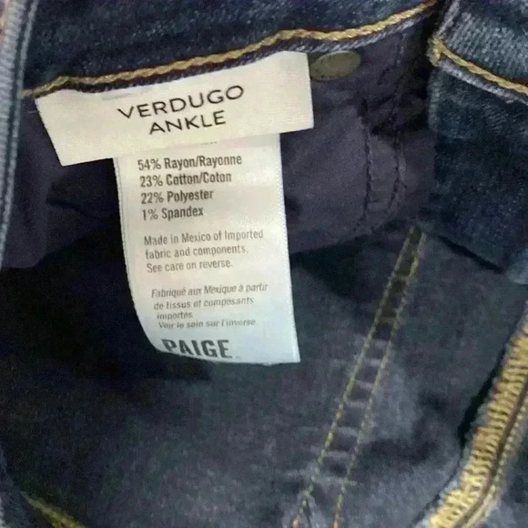 Paige Verdugo Ankle Skinny Women’s Jeans Size 25 - Picture 5 of 7